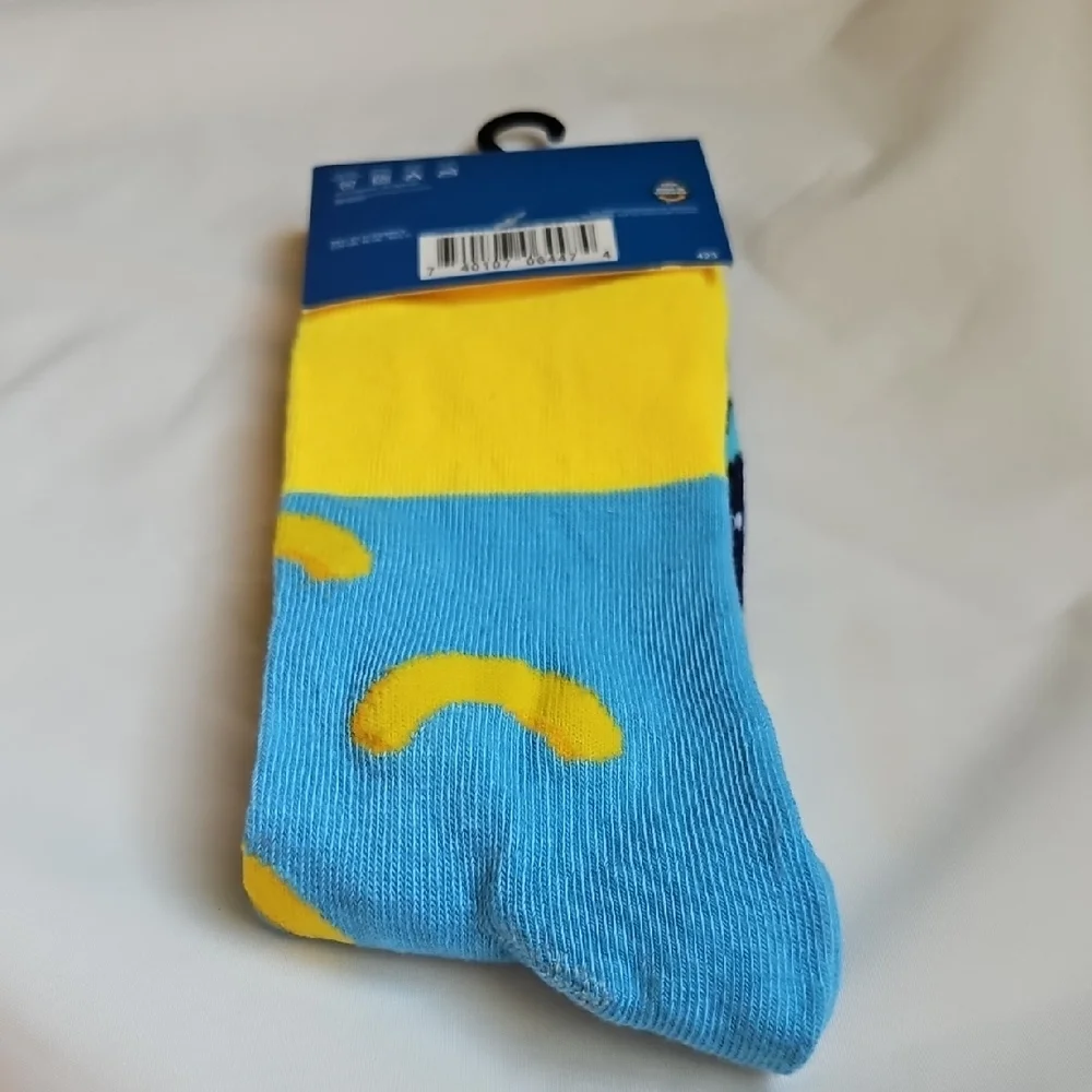 KRAFT MAC & CHEESE Mens Graphic Crew Socks 6-12